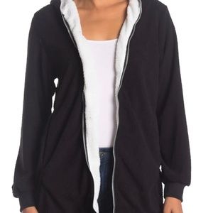 FORGOTTEN GRACE Zip Front Soft  FuzzyJacket M